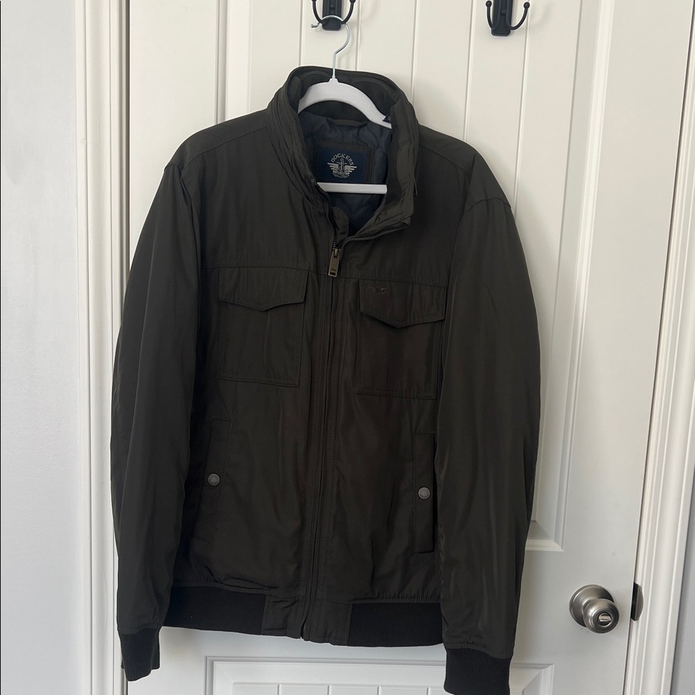 Dockers Dark Olive Bomber Jacket - Large